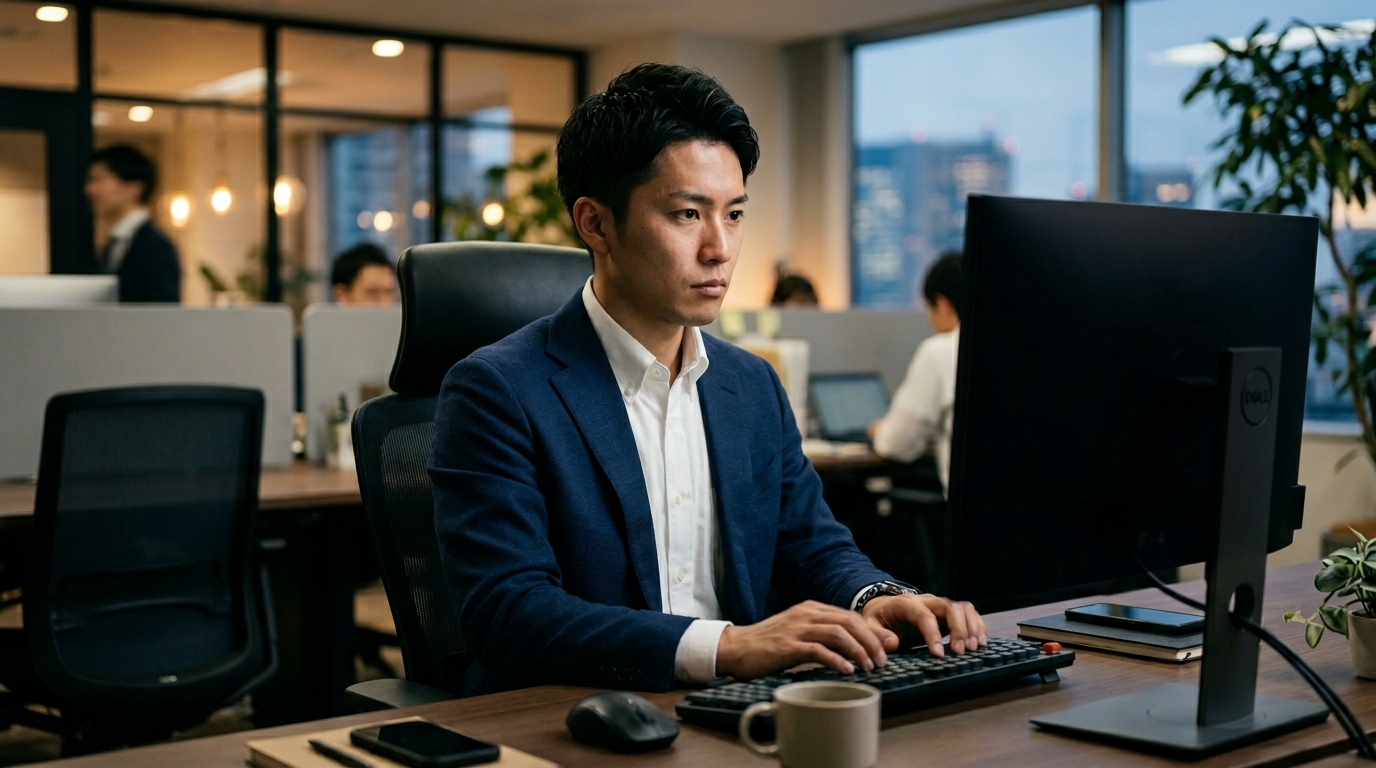 高い集中力と気合